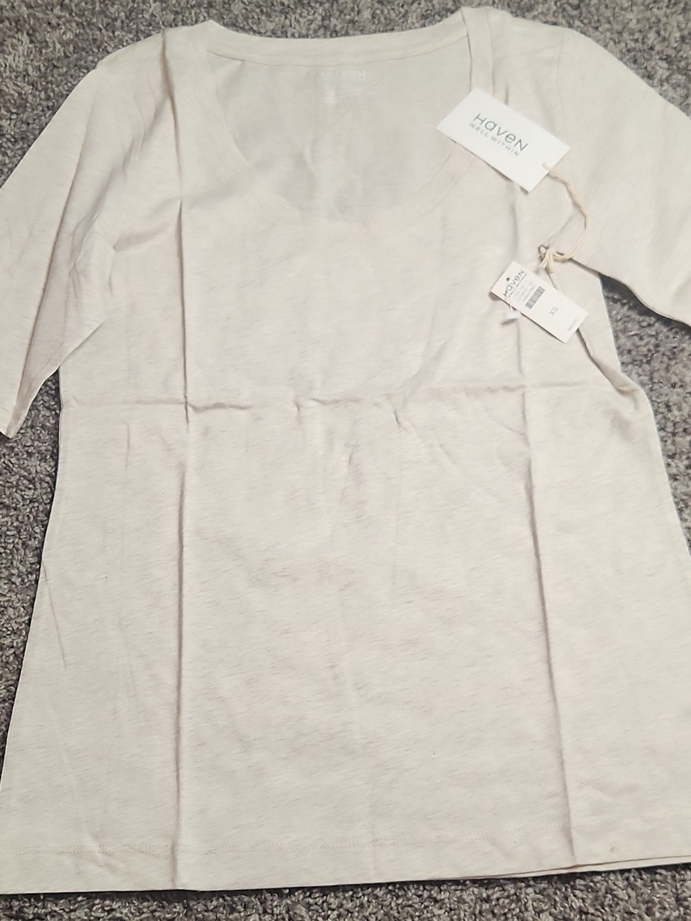 Haven & Company Cream Scoop Neck Tunic